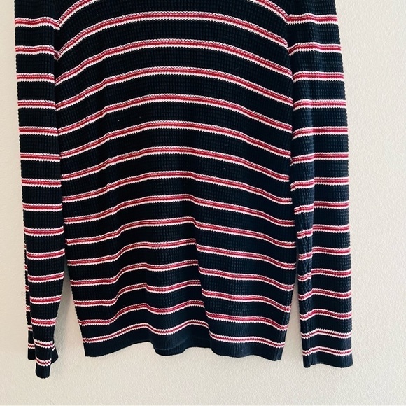 H&M Men's Red/Blue Striped Pullover Sweater Size Large - Picture 3 of 6